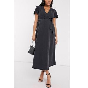 ASOS Maternity Black Midi Dress